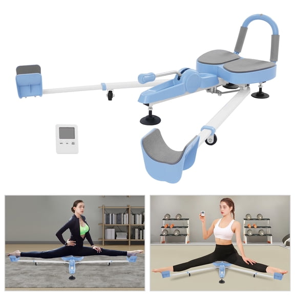 Blue Leg Stretcher for Leg Flexibility 7 Gears, 29.1x11in Size, Steel+ABS Home/Gym Use