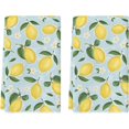 thumbnail image 1 of Blue Lemon Flower Floral Summer Kitchen Towels Dish Towels, 18x26 Inch Seasonal Spring Decoration Hand Towels Set of 2, 1 of 6