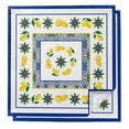 thumbnail image 1 of Blue Lemons Cloth Napkins, Summer Watercolor Italian Style Flower Washable and Reusable Dinner Napkins Set of 2, Table Napkin for Kitchen Party Birthday Wedding Hotel Housewarming 20"x20", 1 of 9