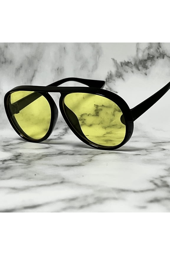 Blue Lens Sunglasses Rectangular Gang Style Street Wear Hip Hop