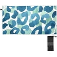 thumbnail image 1 of Blue Leopard Beach Towel 30" x 60", Quick Dry Bath Towel Super Absorbent Lightweight Travel Towel for Beach Yoga Swim Sport Camping Holiday, 1 of 7