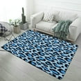 thumbnail image 1 of Blue Leopard Carpet for Home Decoration Soft Comfy Rugs for Bedroom Living Room Bathroom Entrance Non-slip Comfort Mat, 1 of 7