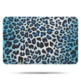 thumbnail image 1 of Blue Leopard Print Bathroom Rugs Mat,Non Slip Microfiber Bathroom Rug,Rubber Backing,Soft Bathroom Mats for Bathroom Floor,Tub and Shower,17x27in(43x68cm), 1 of 5