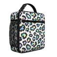 thumbnail image 1 of Blue Leopard Print Pattern Insulated Lunch Bag Teens,Lunch Box for Men Women for Work,Picnic or Travel,10.2x9.5x4.3 Inches,8 Can Capacity, 1 of 6