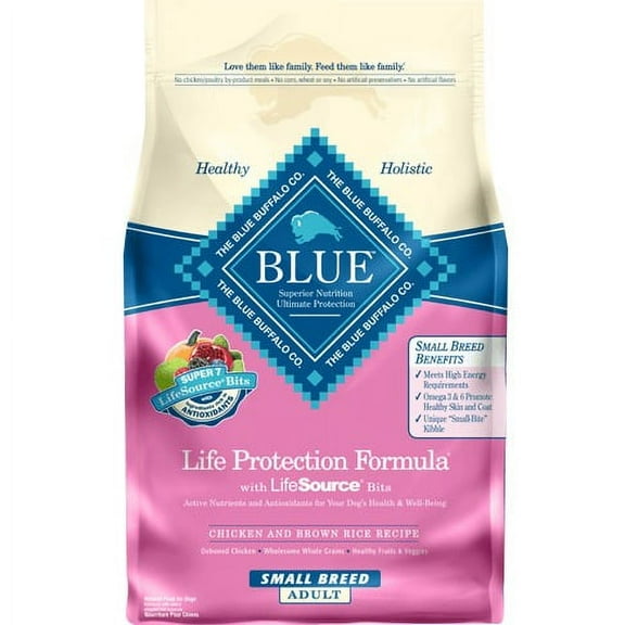 Blue Life Protection Formula Chicken and Brown Rice Recipe For Small Breed Adult Dogs