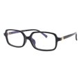 thumbnail image 1 of Blue Light Blocker Glasses Women's Classy Rectangular Eyeglasses UV400 Black, 1 of 4