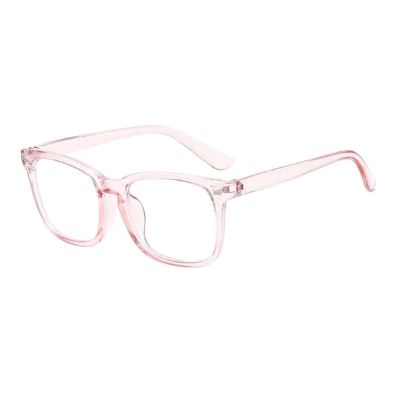 Blue Light Blocking Glasses Anti Glare Computer Eyeglasses Digital Eye Strain Relief Spectacles For Office Daily Outdoor Sport(Pink-14X14Cm)