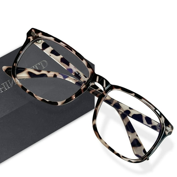 Blue Light Blocking Glasses Computer Gaming Glasses for Women Men Anti Eyestrain UV Glasses Leopard Walmart Business Supplies