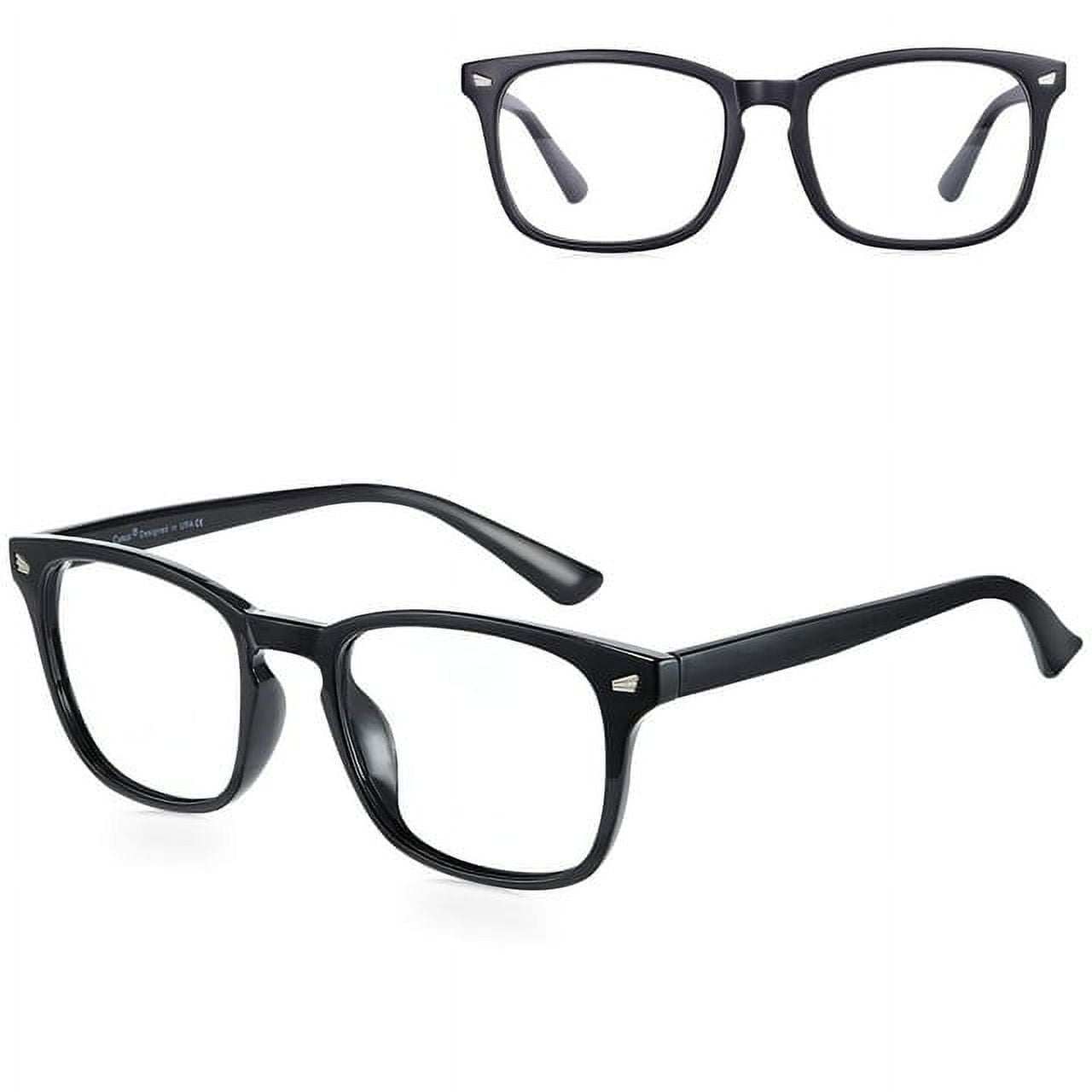 GUDVUE Oversized Blue Light Blocking Glasses - Anti Glare, UV400, Large Square Frame For Computer & Gaming