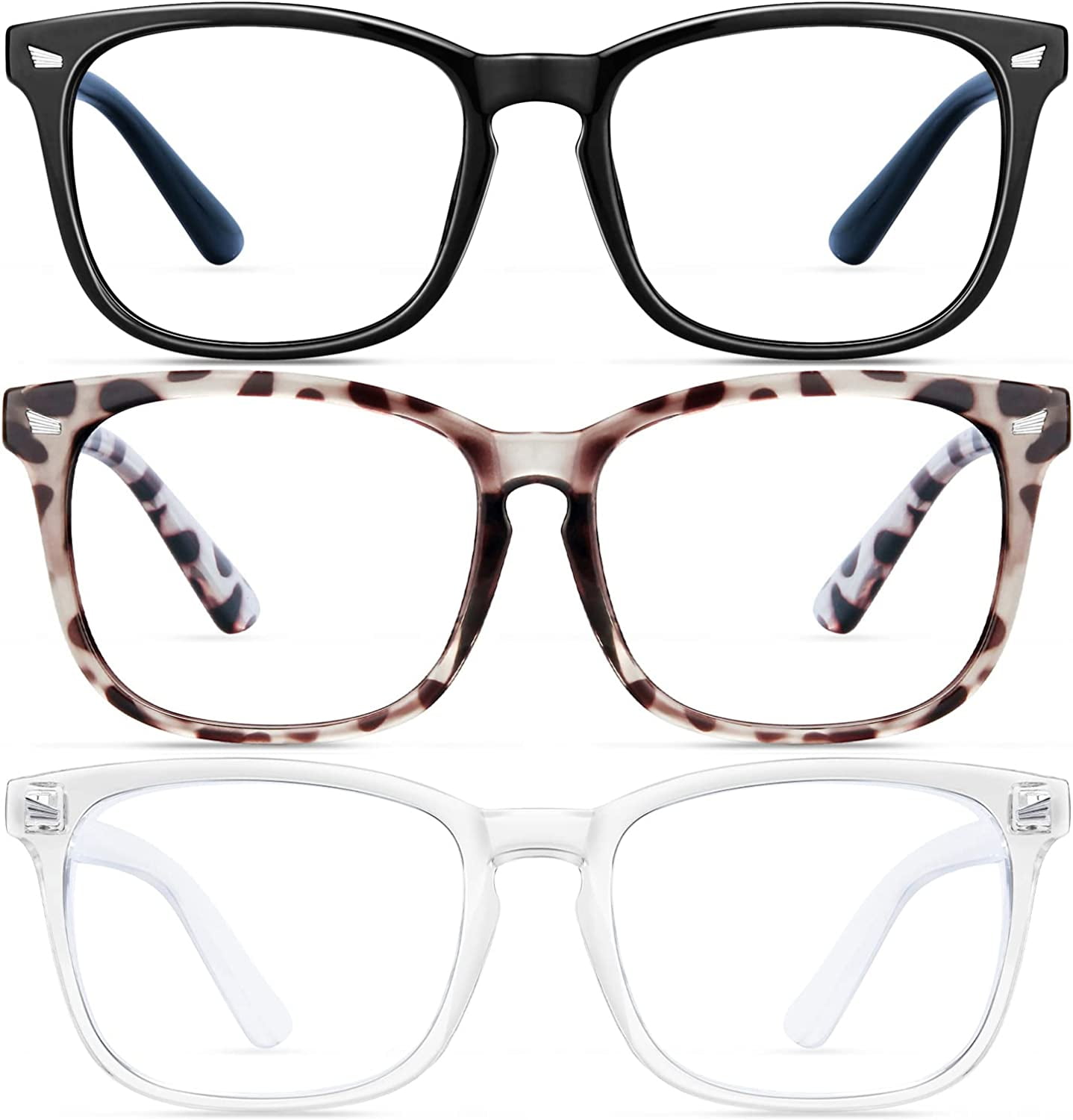 Blue Light Blocking Glasses, Computer Reading/Gaming/TV/Phones Glasses for Women Men,Anti Eyestrain \u0026 UV Glare
