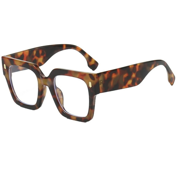 Blue Light Blocking Glasses Fashion Oversized Big Square Frame Computer Eyeglasses for Women and Men Effective Protection
