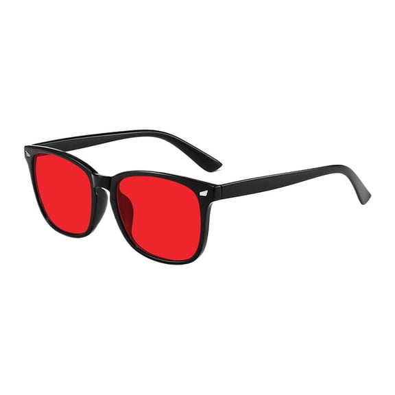 Blue Light Blocking Glasses Red Orange Tinted Lens Lightweight Frame for Computer Gaming Night Use