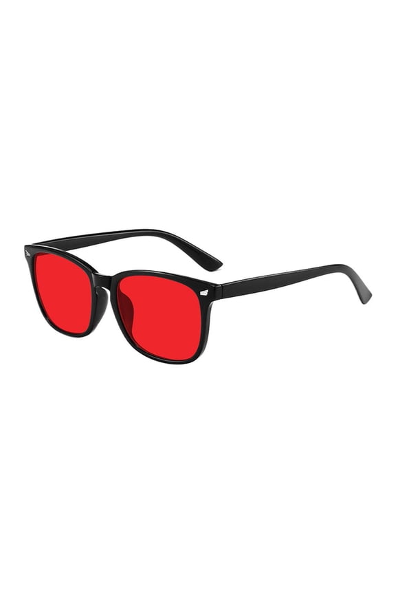 Blue Light Blocking Glasses Red Orange Tinted Lens Lightweight Frame for Computer Gaming Night Use