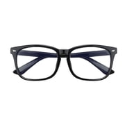 Blue Light Blocking Glasses for Screen Time, Anti Eye Strain Computer Glasses with UV Protection, Lightweight Non-Prescription Eyewear for Men and Women