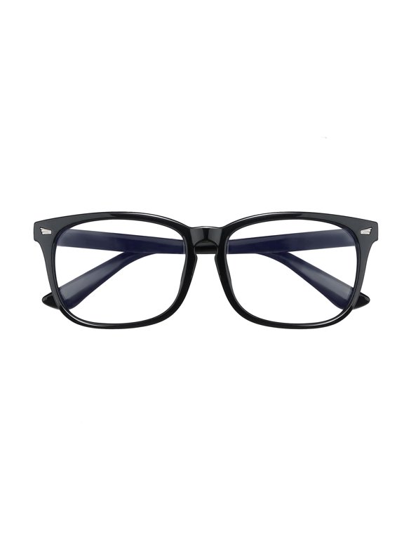 Blue Light Blocking Glasses for Screen Time, Anti Eye Strain Computer Glasses with UV Protection, Lightweight Non-Prescription Eyewear for Men and Women