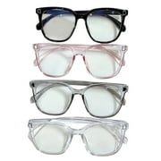 Blue Light Blocking Glasses Unisex Clear View Large Frame Strong Hinge Smooth Transparent with Rim Eye Protection Clear Bluelight Glasses Spectacles