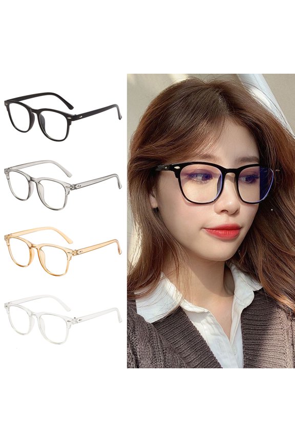 Blue Light Blocking Glasses Unisex Clear View Strong Hinge Smooth Transparent with Brim Eye Protection Clear Bluelight Glasses Spectacles