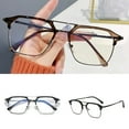 thumbnail image 1 of Blue Light Blocking Glasses Unisex Large Frame Half Rim Clear View Strong Hinge Eye Protection Clear Bluelight Glasses Spectacles Eyewear, 1 of 8