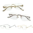 thumbnail image 1 of Blue Light Blocking Glasses Unisex Large Frame No Brim Clear View Strong Hinge Transparent Eye Protection Clear Bluelight Glasses Spectacles Eyewear, 1 of 7
