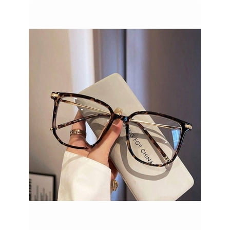 Blue Light Blocking Glasses for Women - 99% UV Protection & Anti Glare, Square Frame Computer Glasses Reduce Eye Strain from Phone/TV/Computer, Lightweight Gaming Glasses for All Day Use