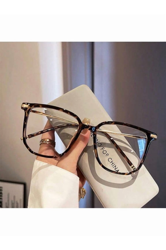 Blue Light Blocking Glasses for Women - 99% UV Protection & Anti Glare, Square Frame Computer Glasses Reduce Eye Strain from Phone/TV/Computer, Lightweight Gaming Glasses for All Day Use