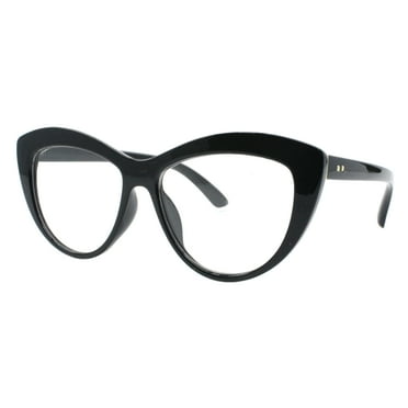 Blue Light Blocking Glasses Womens Oversized Cateye Style Eyeglasses UV400 Black