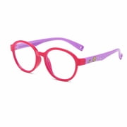 Kids Blue Light Blocking Anti Glare Computer Glasses, Red-Purple