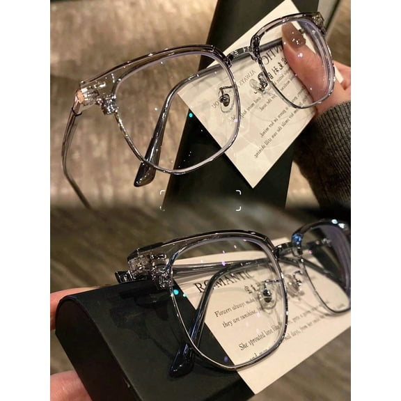 Blue Light Blocking Glasses for Women & Men, Anti Eyestrain Computer Gaming Glasses, UV Protection Clear Lens Lightweight Frame for Screen Use