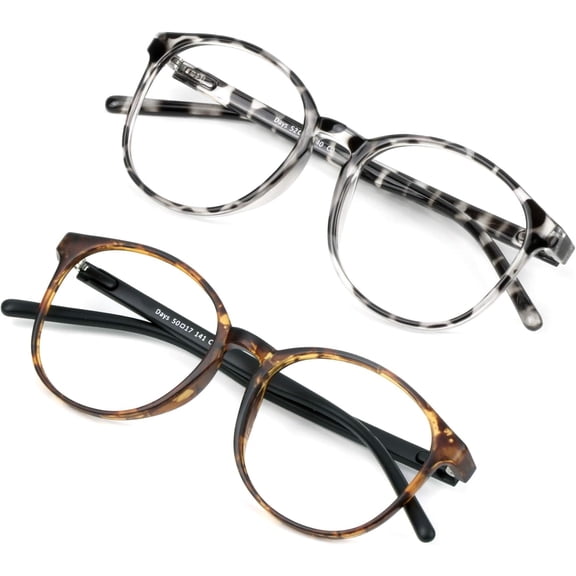 Blue Light Blocking Glasses for Women/Men, Anti Eyestrain, Computer Reading, Stylish Oval Frame, Glare