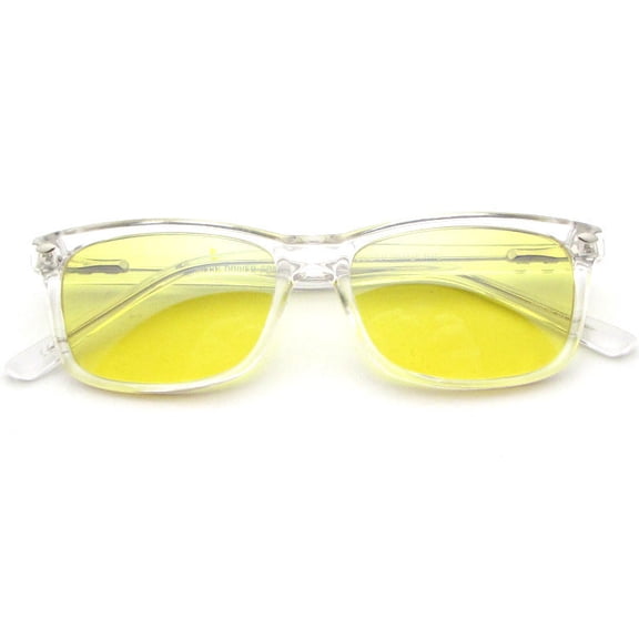 Adult Blue Light Blocking Glasses Adjustable Tortoise Shell Frame with Transparent Yellow and Red Lenses 99 Percent Light Transmittance