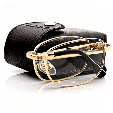 Blue Light Blocking Progressive Bifocal Glasses for Women Men, Foldable Metal Frame Computer Readers - Anti Glare Multifocus Reading Glasses with Smart Focus Transition,Magnification3.0 Gold