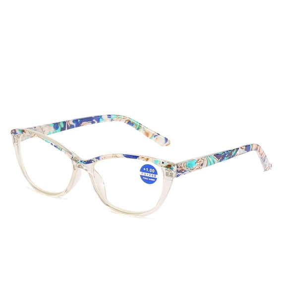 Blue Light Blocking Reading Glasses Cat Eye Readers Womens Spring Hinges