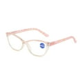 thumbnail image 1 of Blue Light Blocking Reading Glasses Cat Eye Readers Womens Spring Hinges, 1 of 4