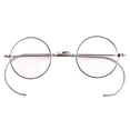 thumbnail image 1 of Blue Light Blocking Reading Glasses, Small Round Wire Rim Readers for Computer Use Anti-Glare Cut UV400 Clear Lens, 1 of 7