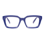 Blue Light Blocking Reading Glasses for Women Men, Thick Square Nerd Eyeglasses Readers Reduce Eye Strain
