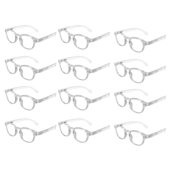 Blue Light Blocking Screen Viewing Glasses - Stylish and Protective Eyewear - Reduce Eye Strain and Digital Fatigue - Comfortable and Durable Design - White, Lot of 24