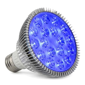 Blue Light Bulb 400-550nm Spectrum E26 E27 Full Spectrum Blue Light, Aluminum Housing, Long-life LED