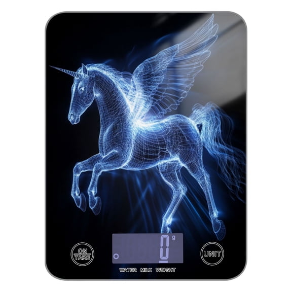 Blue Light Effect Pegasus Food Scale Digital Kitchen Scale Waterproof Grams Ounces lbs for For Baking and Cooking