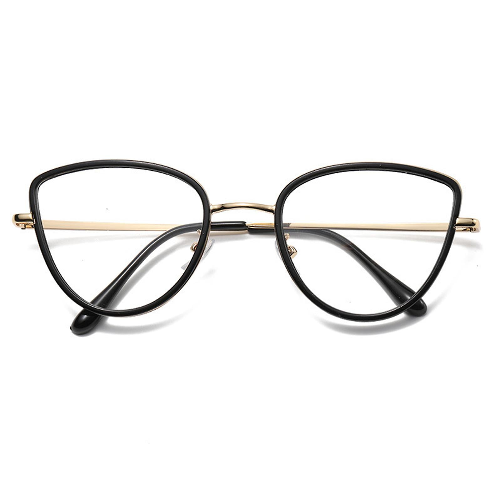 Blue Light Filter Computer Glasses Cat Eyes Frame Photochromic Lens Uv