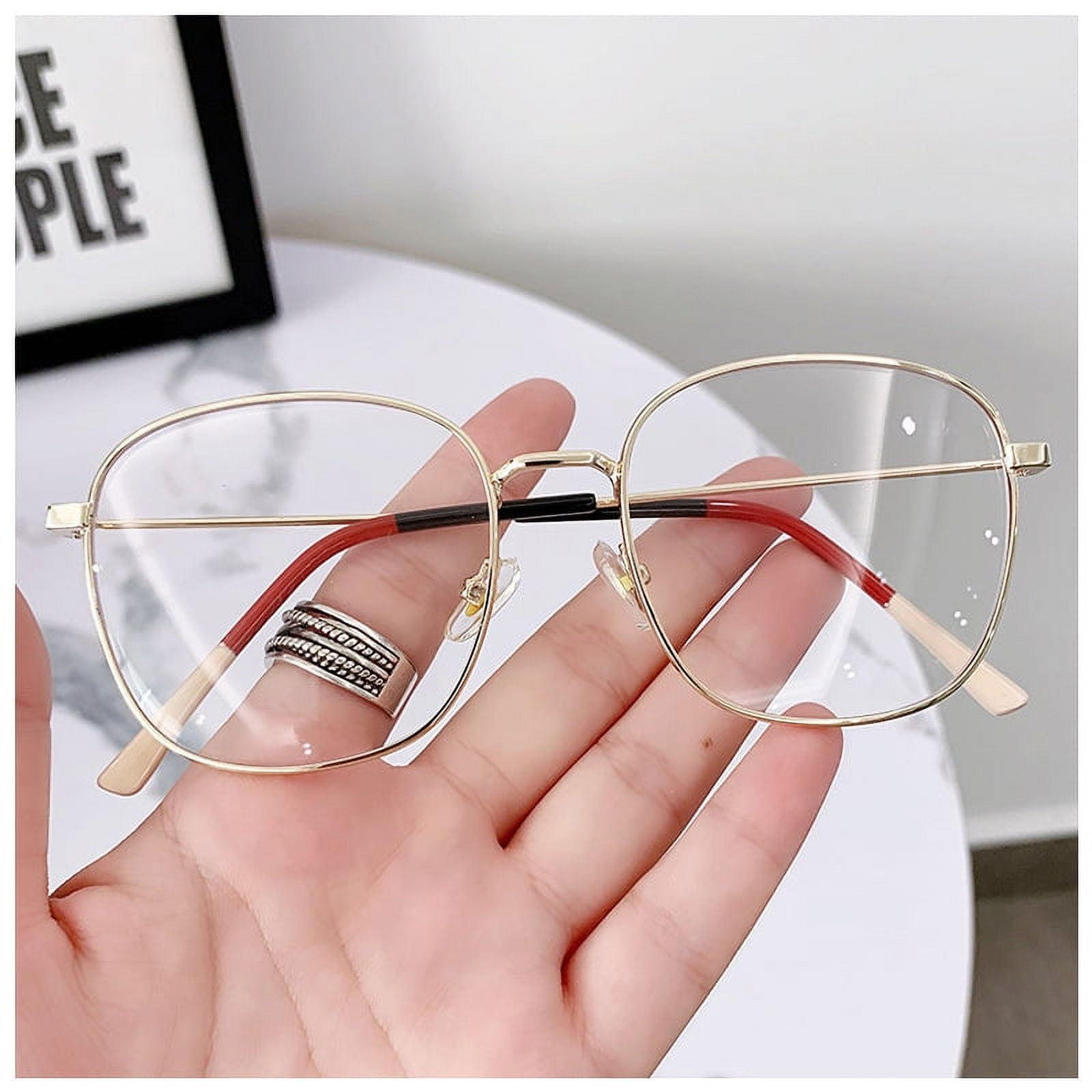 Blue Light Filter Myopia Glasses Retro Short Sighted Eyewear Anti