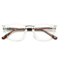 Blue Light Glasses for Women Men, Advanced 99% Blue Light Blocking Computer Glasses - Anti Eyestrain & UV Glare Protection, Vintage Thick Round Rim Frame Eyeglasses