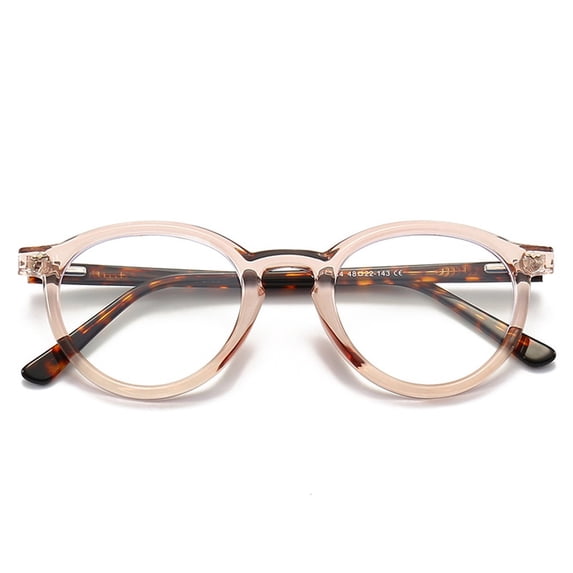 Blue Light Glasses for Women Men, Advanced 99% Blue Light Blocking Computer Glasses - Anti Eyestrain & UV Glare Protection, Vintage Thick Round Rim Frame Eyeglasses