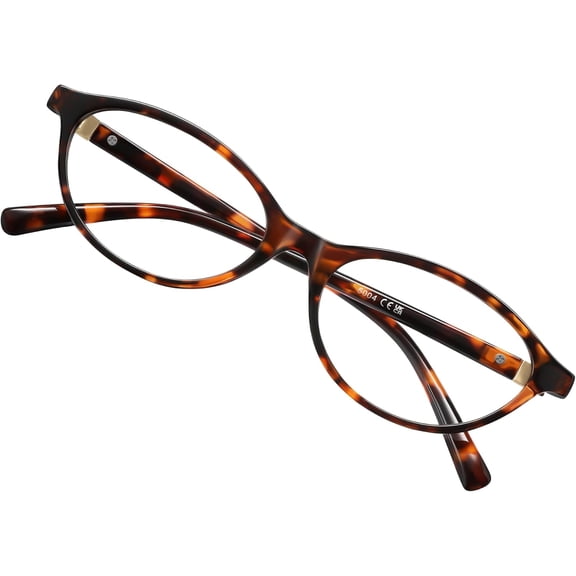 Blue Light Glasses for Woman - Fashion Small Oval Frame Blue Light Blocking Glasses for Gaming/Cumputer