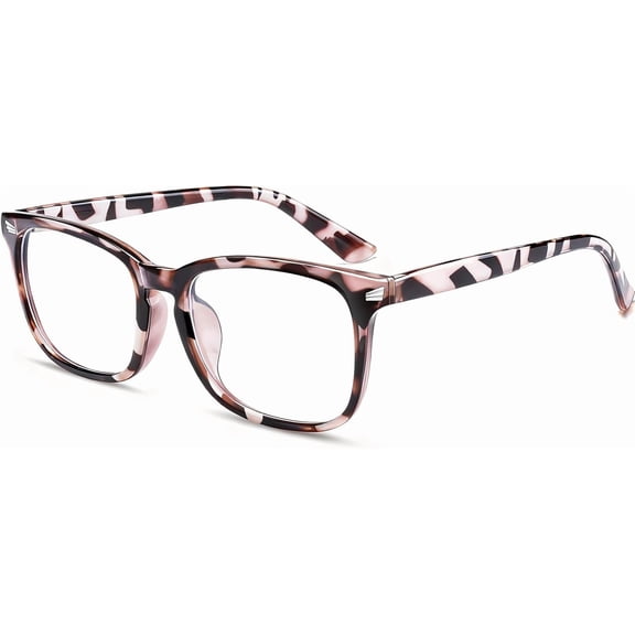 Blue Light Glasses for Woman Men | 99% Blocking Computer Glassess Gaming TV Phone Screen Reader Square Frame Anti Eyestrain & UV Glare,1 Pack