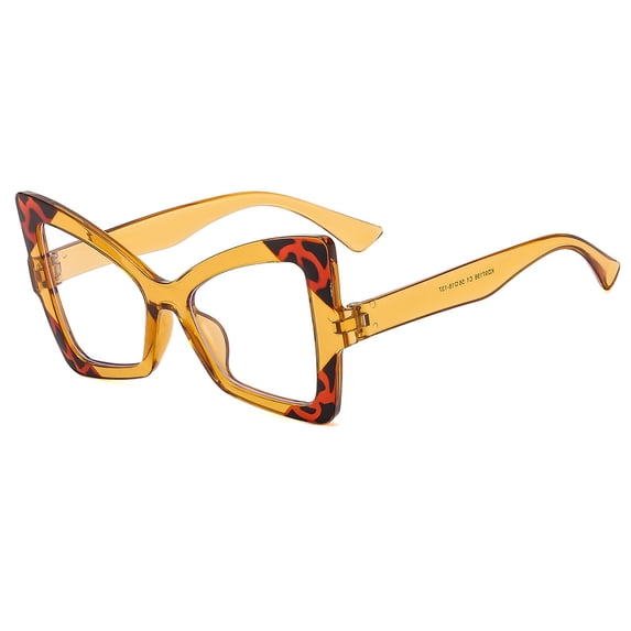 Blue Light Glasses for Women Anti Eyestrain Dry Eyes Computer Phone TV Eyewear,brown