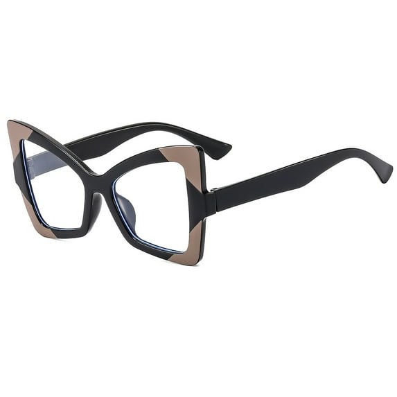 Blue Light Glasses for Women Anti Eyestrain Dry Eyes Computer Phone TV Eyewear,lackish brown