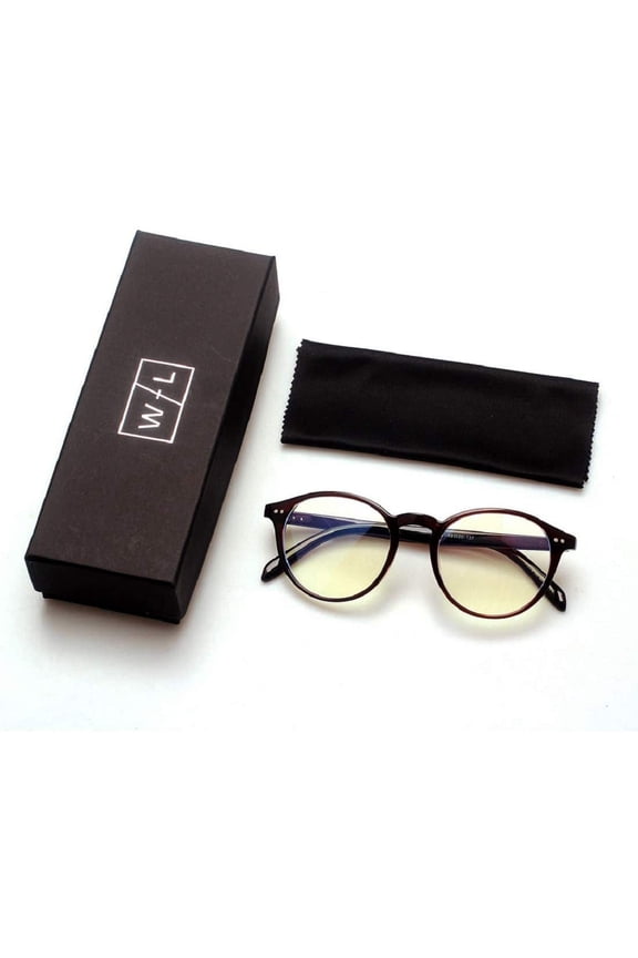 Blue Light Lightweight Glasses For Men Women | Blocking Glasses for Computer, Gaming, Reading | Anti UV, Anti Glare, Anti Eyestrain, Model A, Black