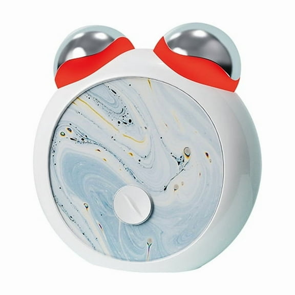 Blue Light Microcurrent Facial Device Two-Tone Light Enhances Ability to Lift Face and Tighten Skin Massager for Face Skin Tightening Facial Wrinkle Equipment USB- White