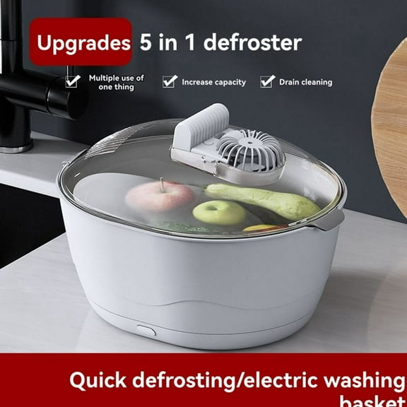 Blue Light Rapid Thawing Tray Suitable for Food Thawing and Food Preservation Very Suitable for Home Kitchen Use,1 * Thaw device 1 * Charging cable