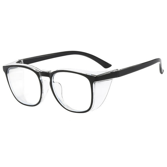 Blue Light Secure Glasses for Men and Women Wind Fog Impervious Eyewear Ride Cycling Protective Eye Gear, Black, 14.2 cm